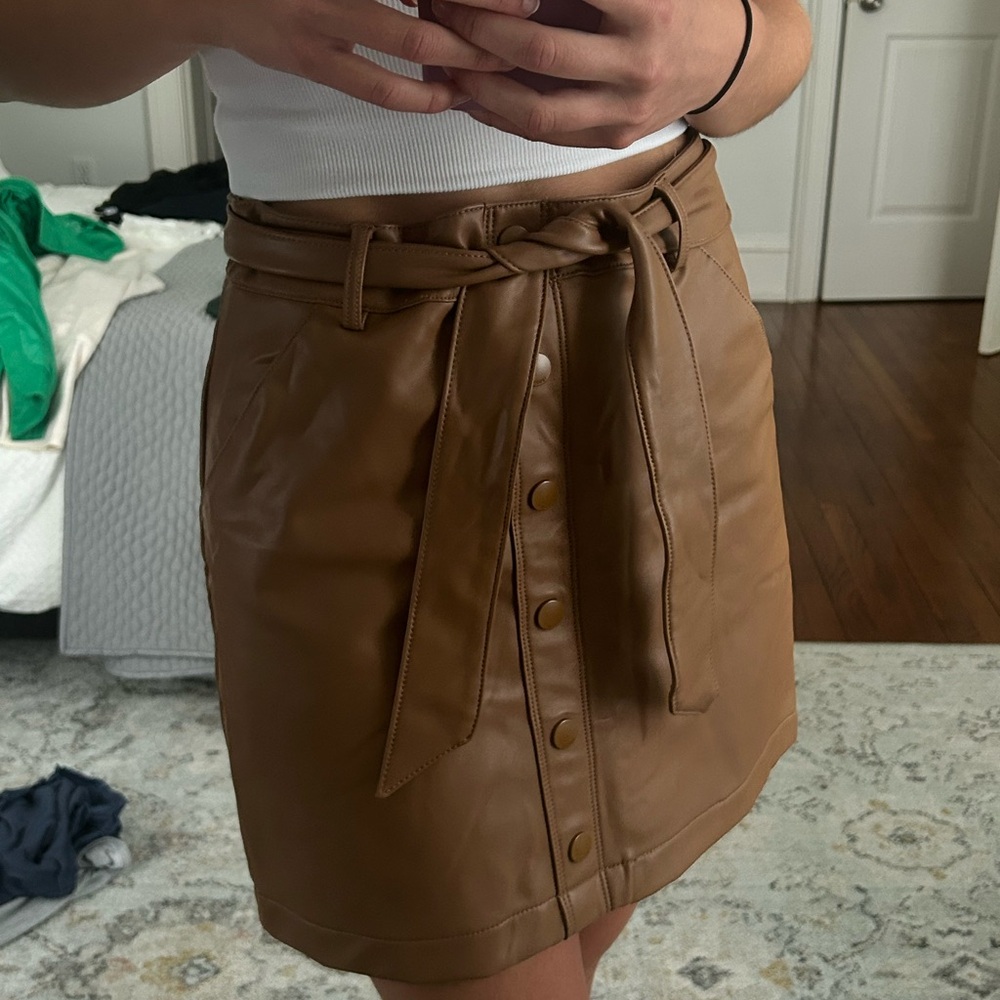Abercrombie Leather Skirt - Picture 2 of 4